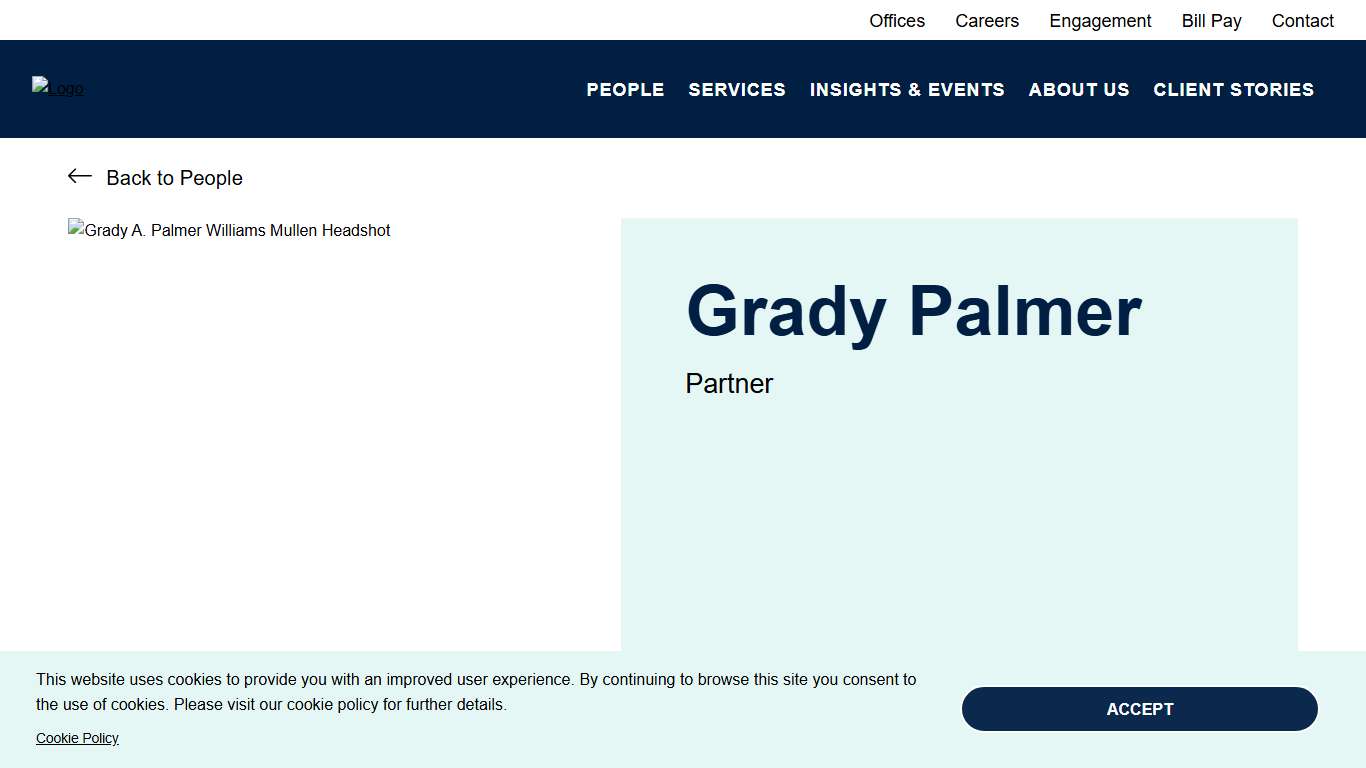 Grady A. Palmer Real Estate Attorney Virginia Beach, VA Williams Mullen